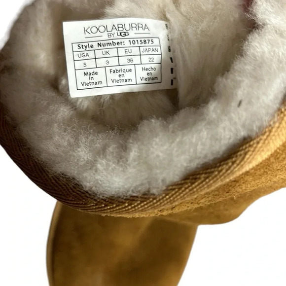 UGG KOOLABURRA boots ,women size  5. Fur,suede,leather,winter,tall,flat,warm,EC - Picture 9 of 13